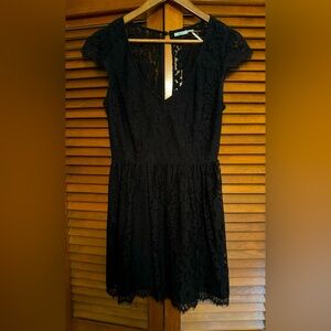 Kimchi Blue cut out back lace black dress